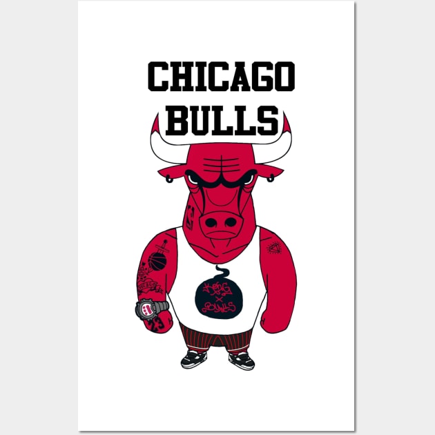 Chicago Bulls Wall Art by popcorn